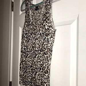 Ann Taylor Leopard Knit Tank - like new